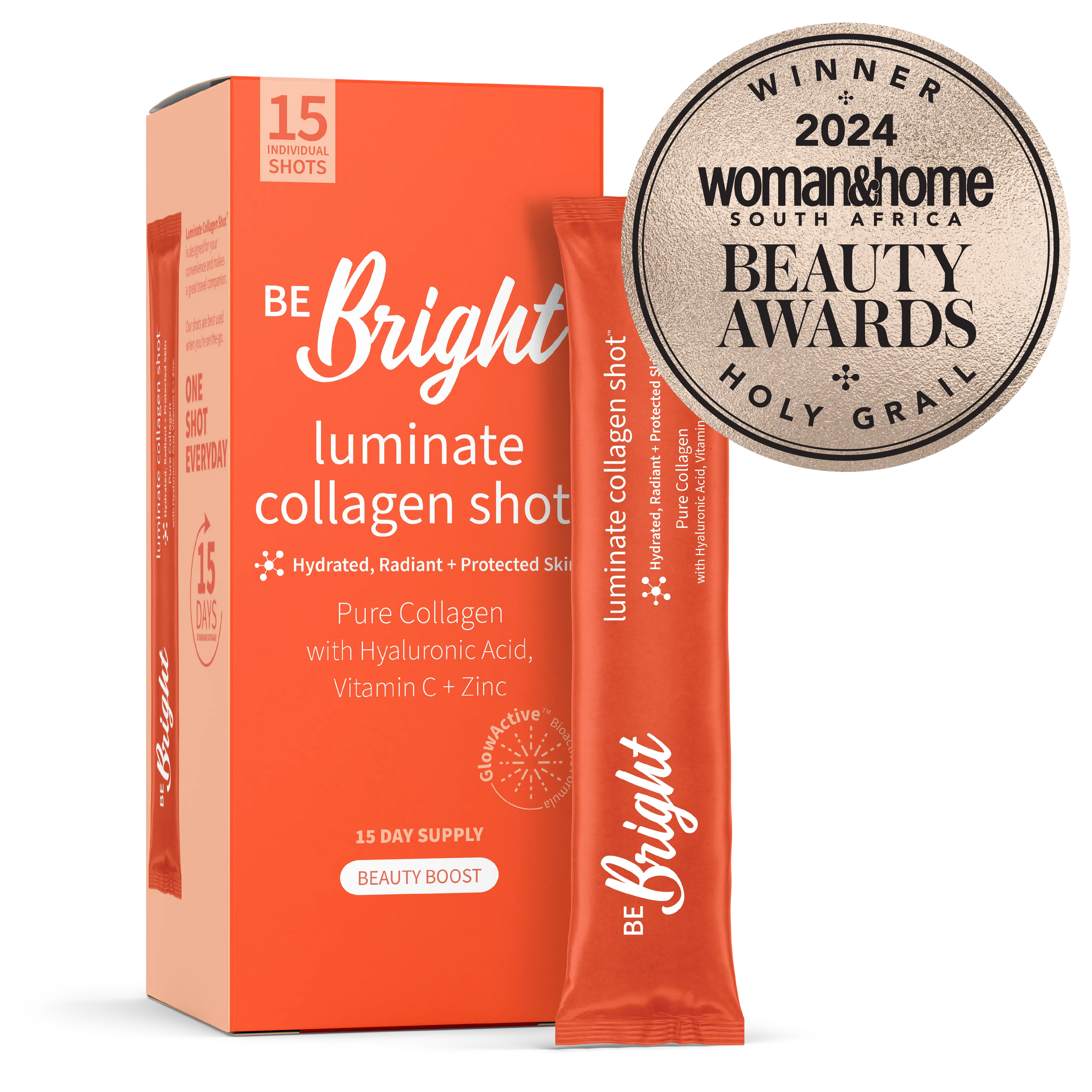 Be Bright Luminate 10g Shot - 15 Day Supply